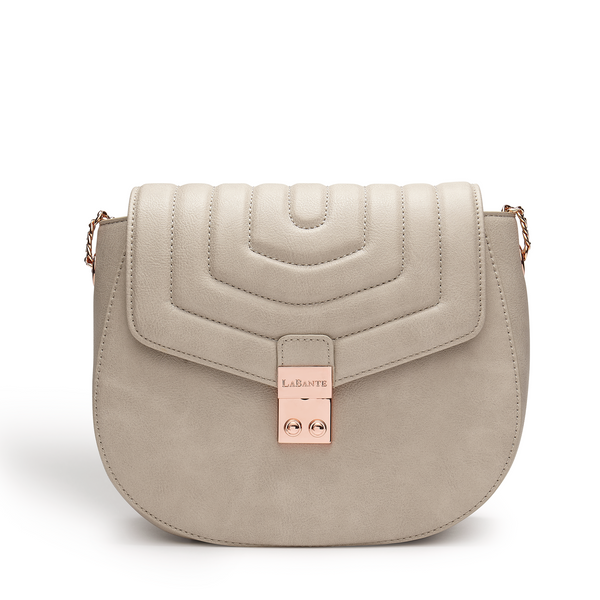 Courtney Grey Quilted Cross-body Bag