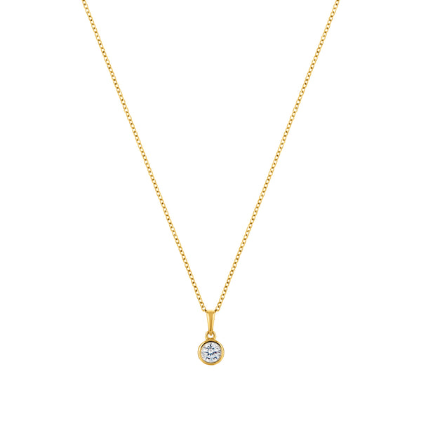 Circle of Life Gold plated sterling silver Necklace